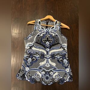 Kobi Halperin Ria Crochet Embroidered Lace Blouse Size Large